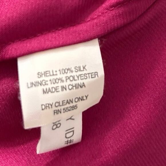 Express Y2K Silk Magenta Pink Embellished Babydoll Halter Top Medium - Picture 11 of 11